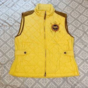 *Sold* Ralph Lauren Sport Yellow Puffer Vest